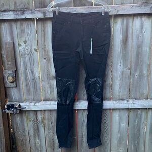 Metaphor pleather accented Jeans sz. 4 NWT